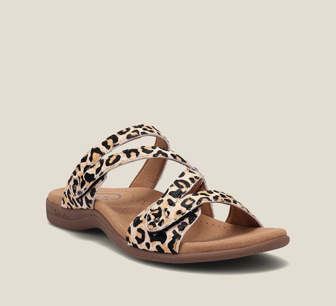 Taos Sneakers Women's Double U-Tan Leopard Print