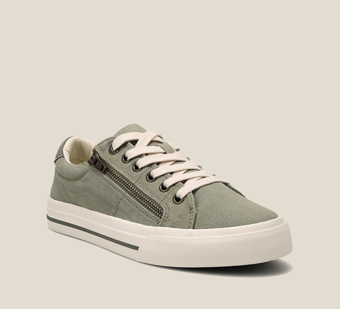 Taos Sneakers Women's Z Soul-Sage/Olive Distressed